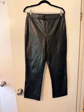 Sanctuary Black Faux Leather Ankle Pants